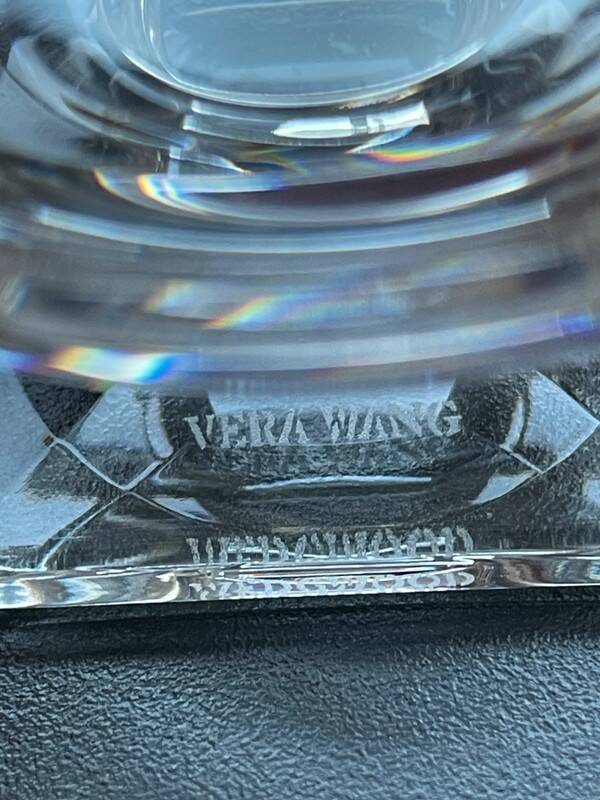 4 Verres Vera Wang Wedgwood collection ''Bande'' - 11 cm