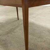 60's rectangular Scandinavian table with extension cords