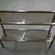 Console table in anodized aluminum and smoked glass 1970