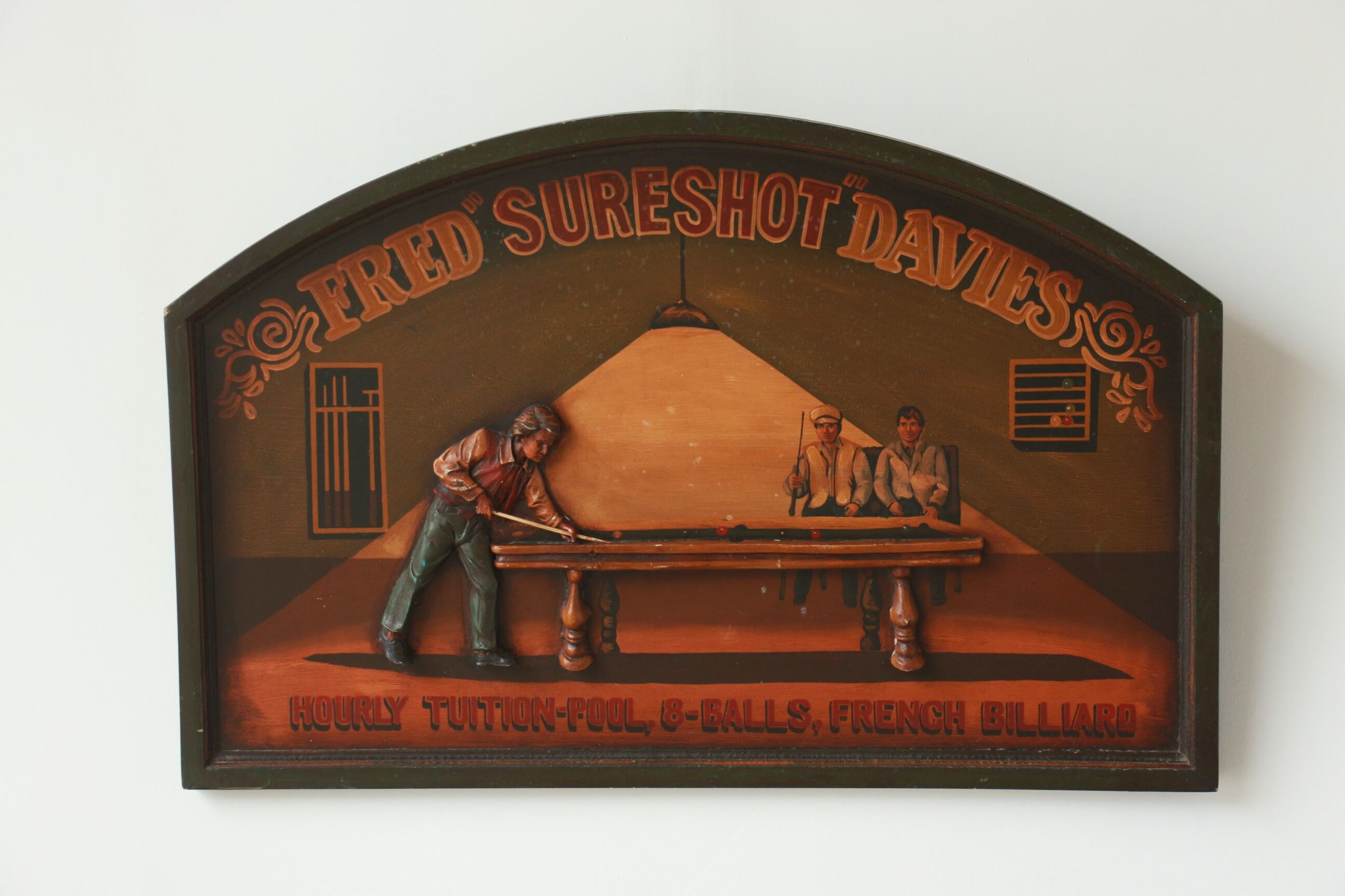 Tableau Country Corner "Fried Sureshot Davies" - Bar Billiard