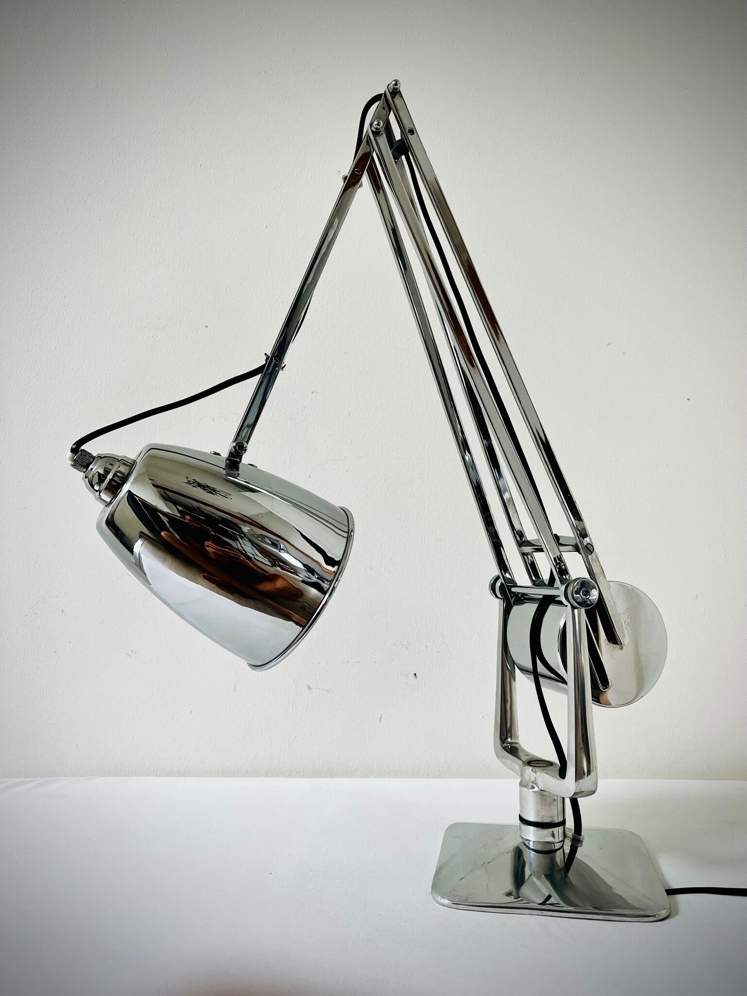 Chrome Giso Gispen "Rooney" desk lamp / Anglepoise