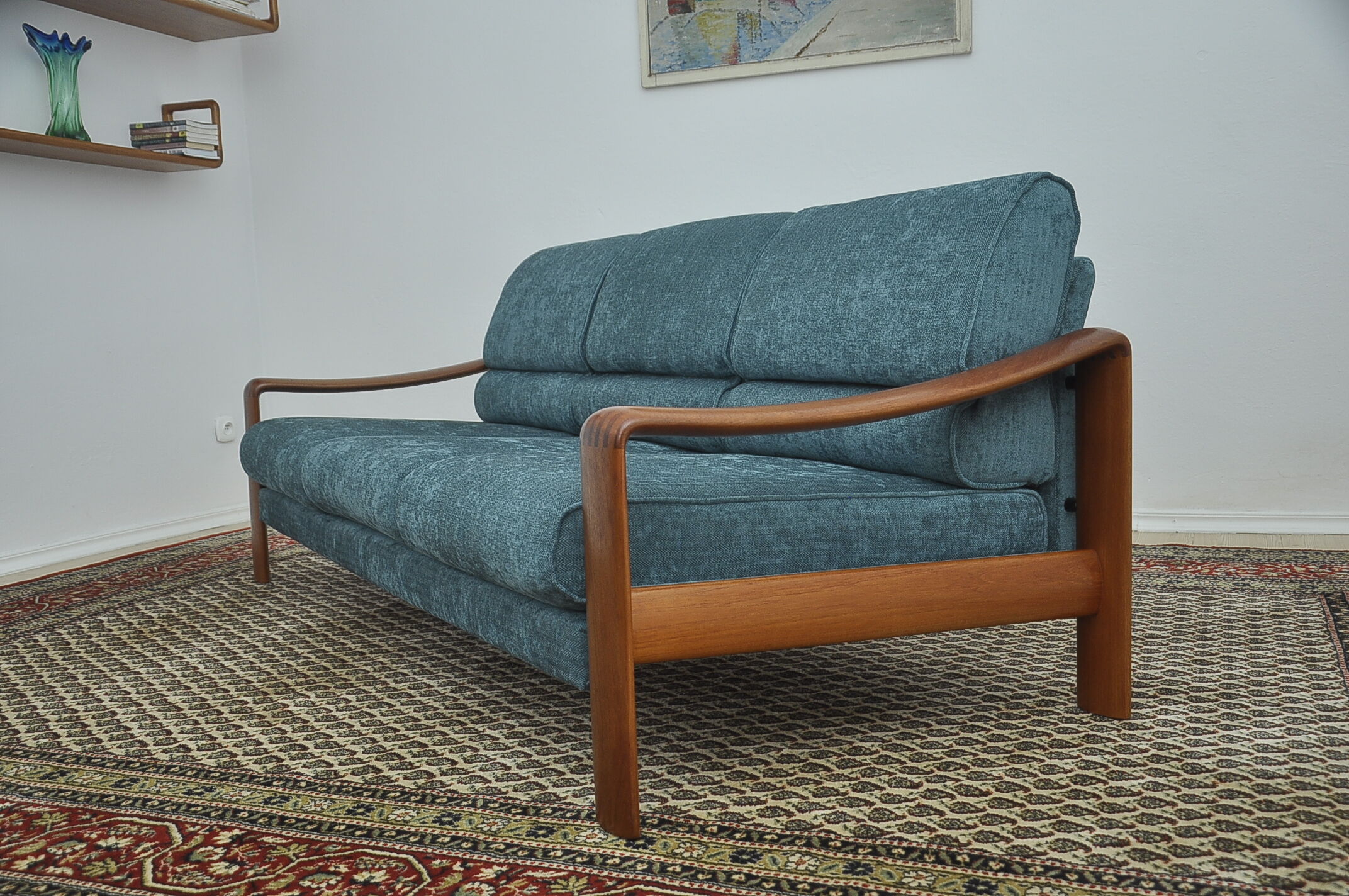 Scandinavian Teak Living Room Set, 1970s, Set of 3