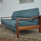 Ensemble salon en teck scandinave, années 1970, ensemble de 3