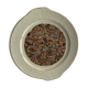 Plat à gâteaux en faïence motif cachemire vintage