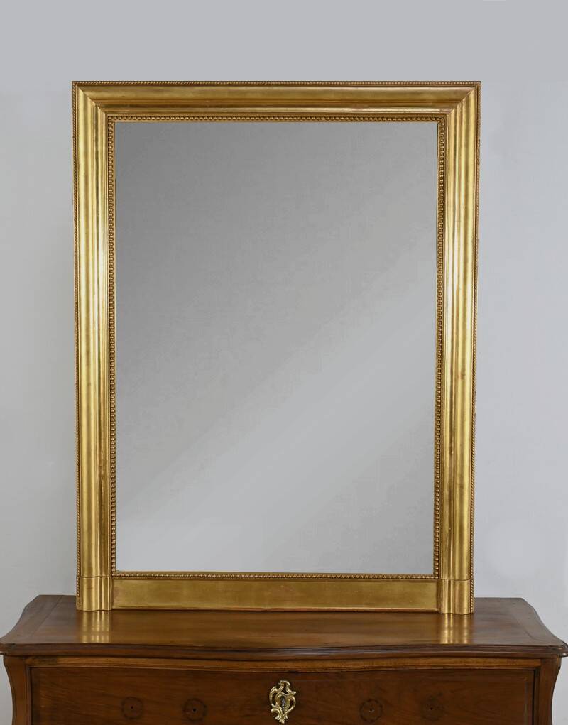 Gilded Wood Fireplace Mirror – Mid-19th Century