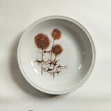 Sarreguemines stoneware hollow dish "Thistles"