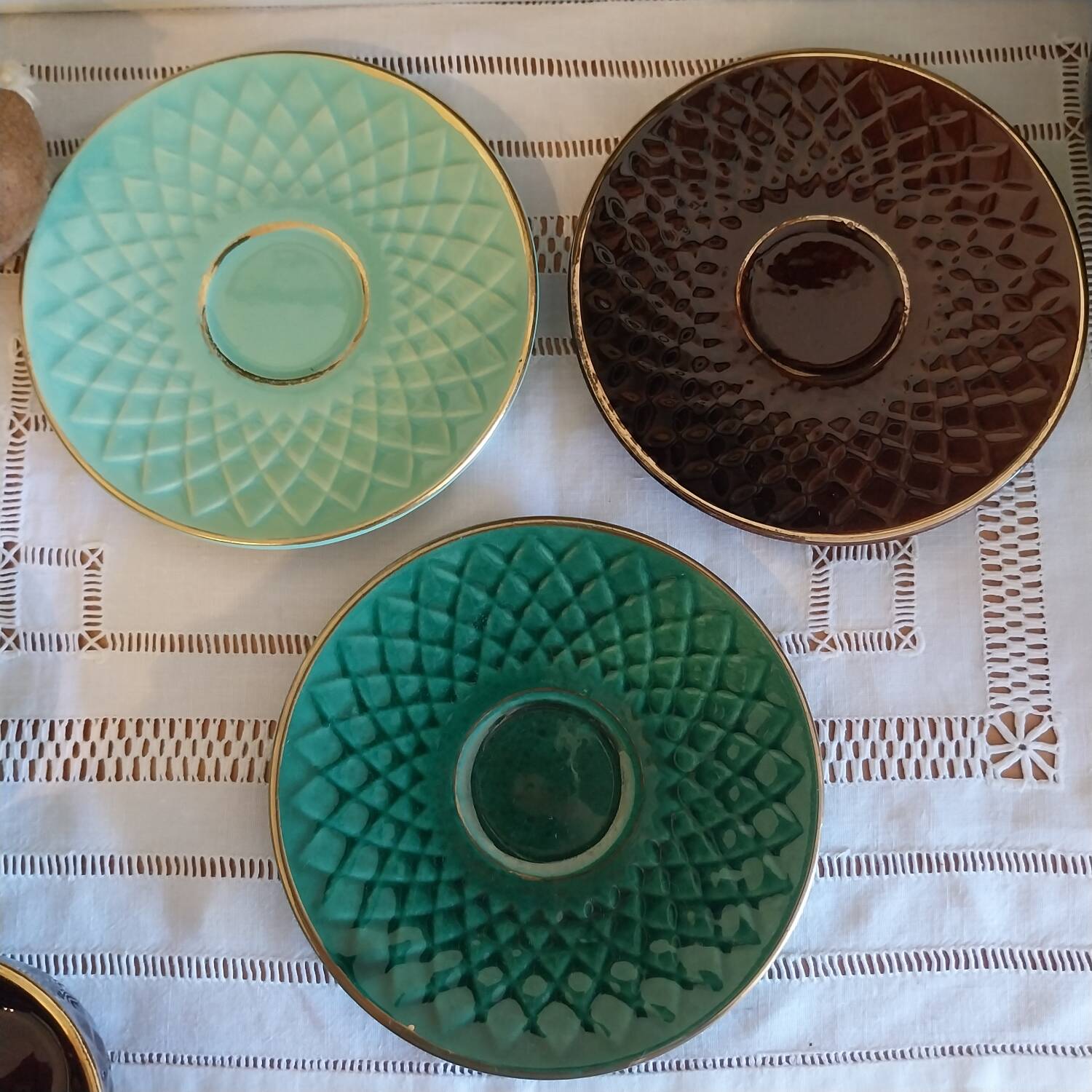 Antique St. Clement cups and saucers