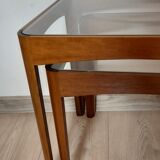 A pair of teak tables, Denmark, 1970s