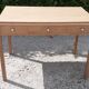 Art deco desk 3 drawers in oak wood raw 30s