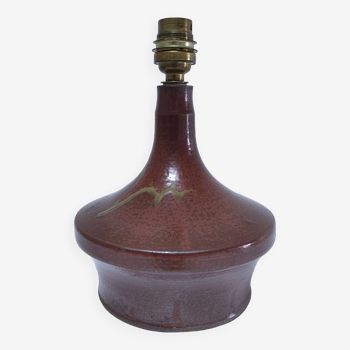 70s rust tone ceramic lamp base