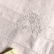 Antique linen and cotton towel dyed in soft pink