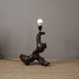 Lamp base vine base decoration countryside brutalist folk art handmade