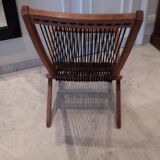 Rope folding chair