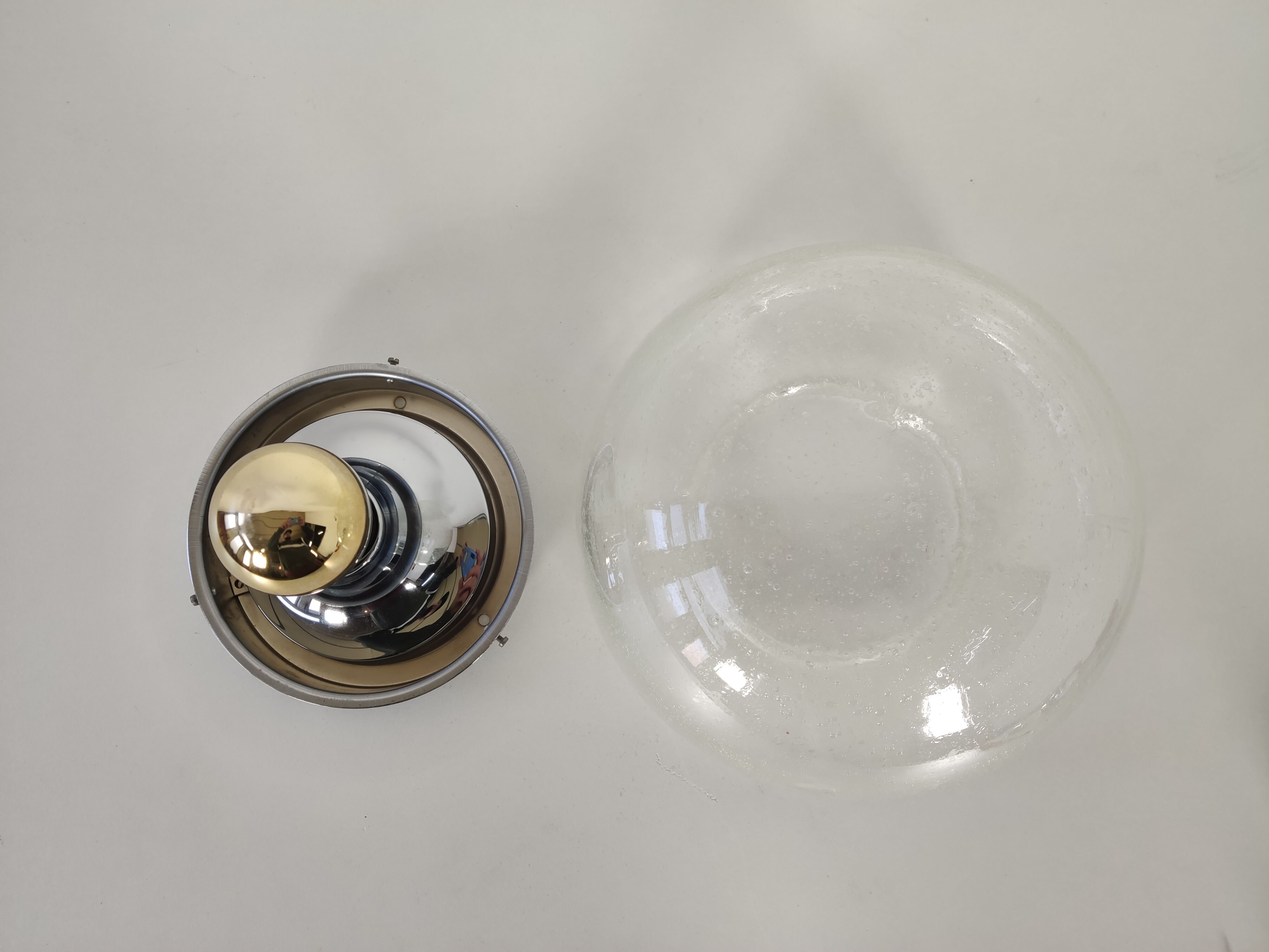 Hillebrand frosted glass wall light 60/70