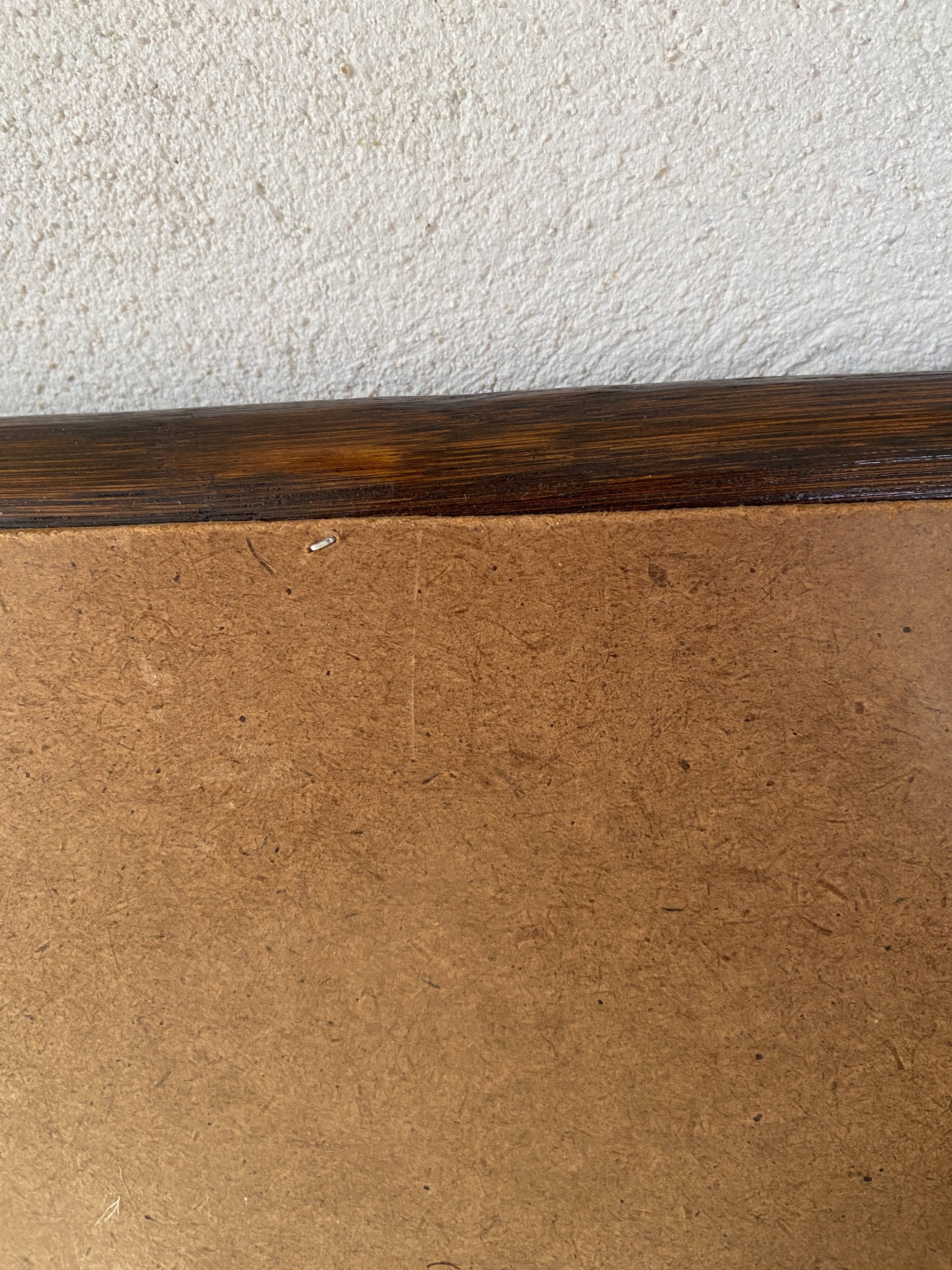 Wooden mirror 37x60 cm, 80s