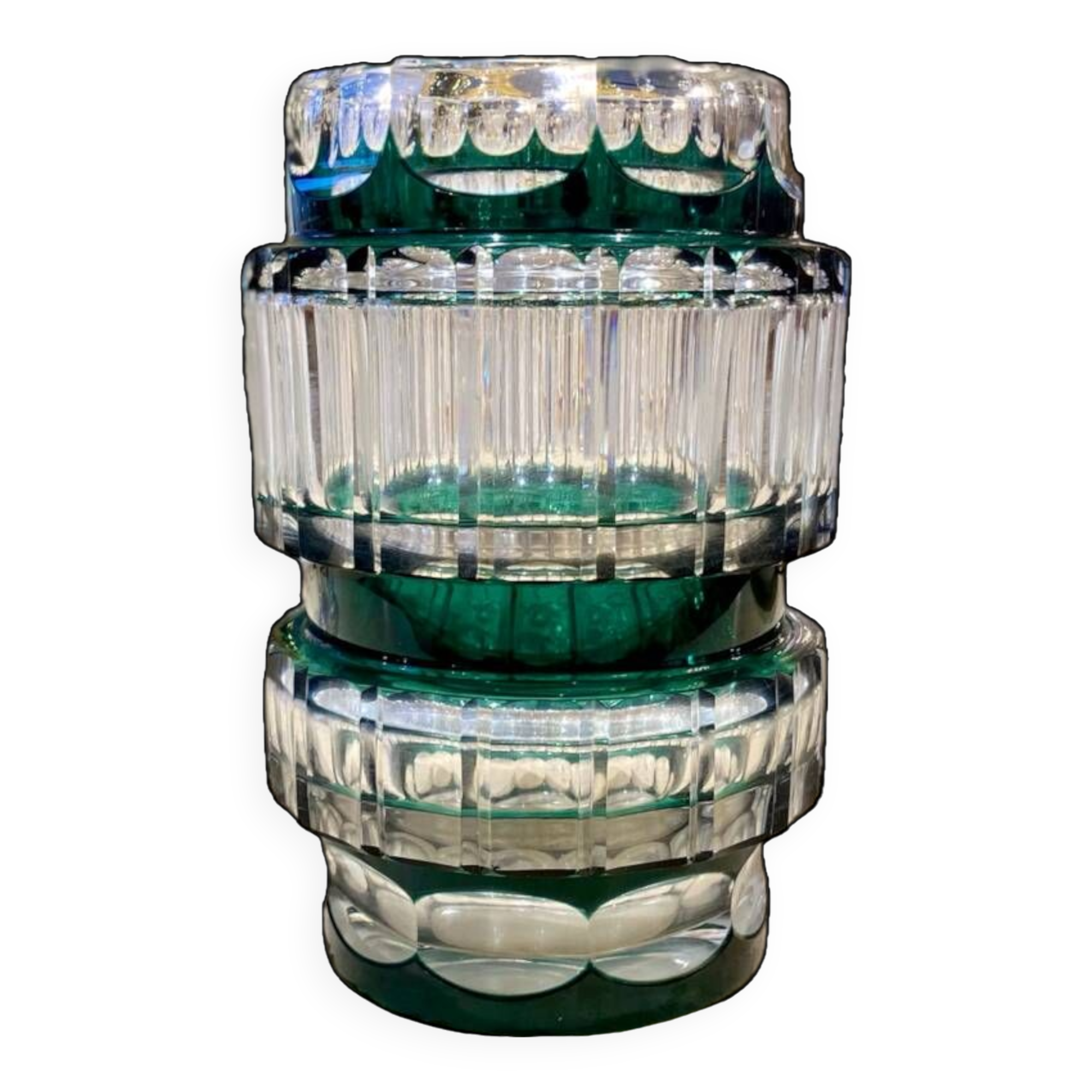 Val Saint Lambert crystal vase