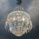 Bohemian crystal basket chandelier
