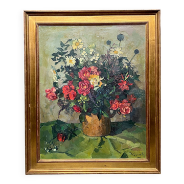 Leo Pringels (1901-1992) "Still Life with Flowers".