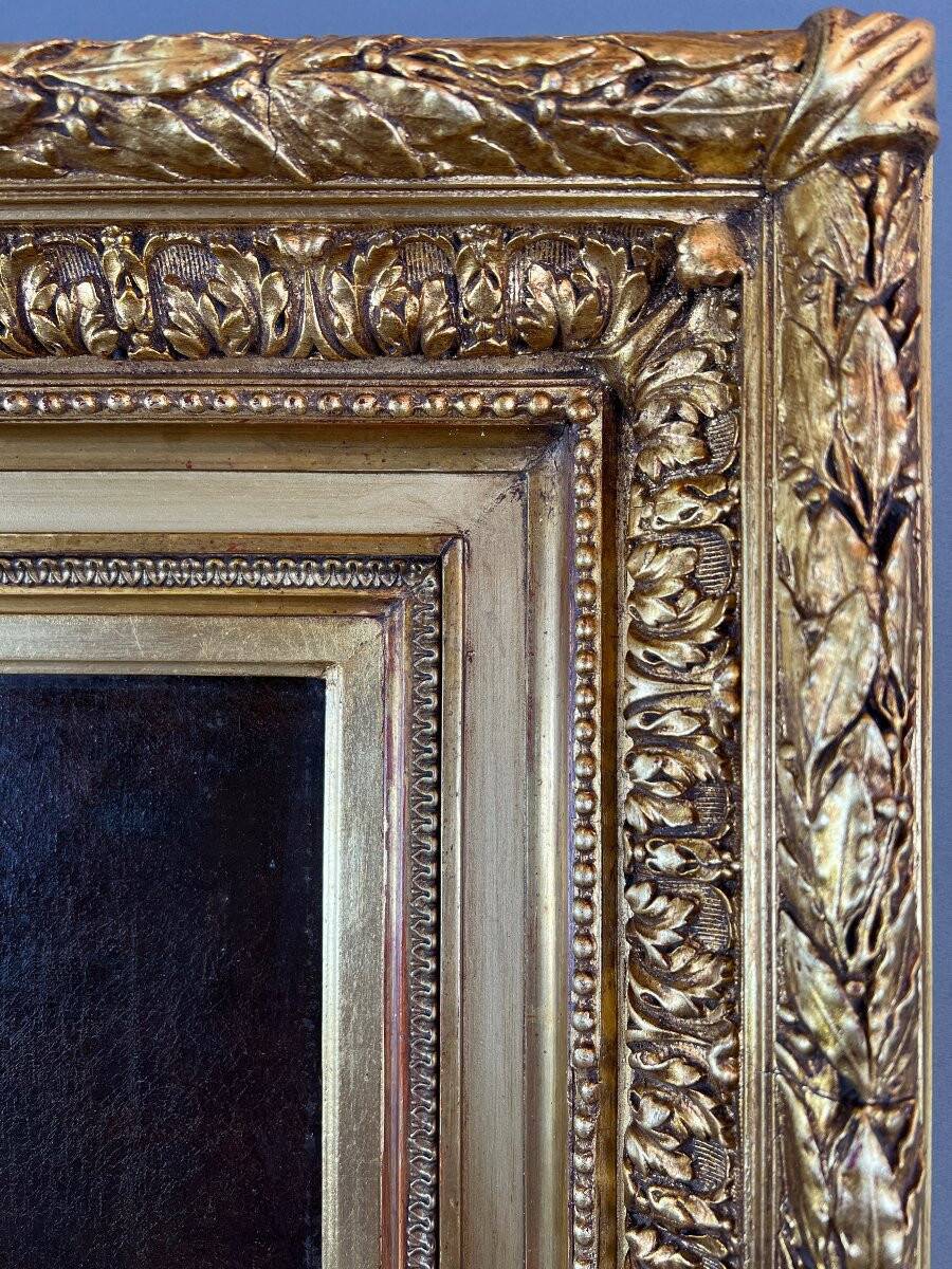 Oil on canvas painting Still life with flowers, Aimé Perret (1846-1927)