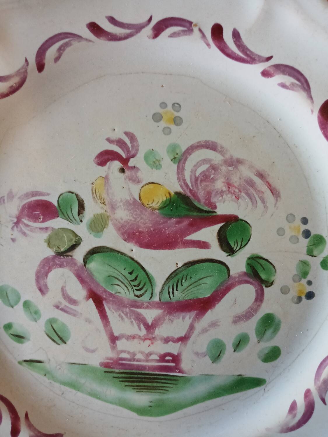 2 very old Lunéville dessert plates