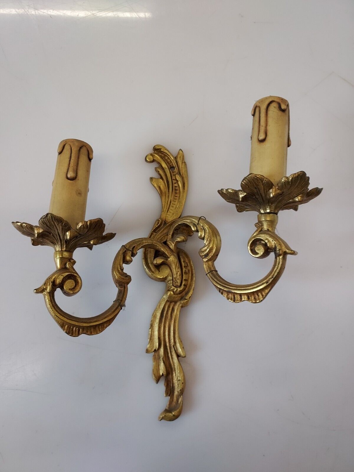 Wall lamp style louis xv in bronze