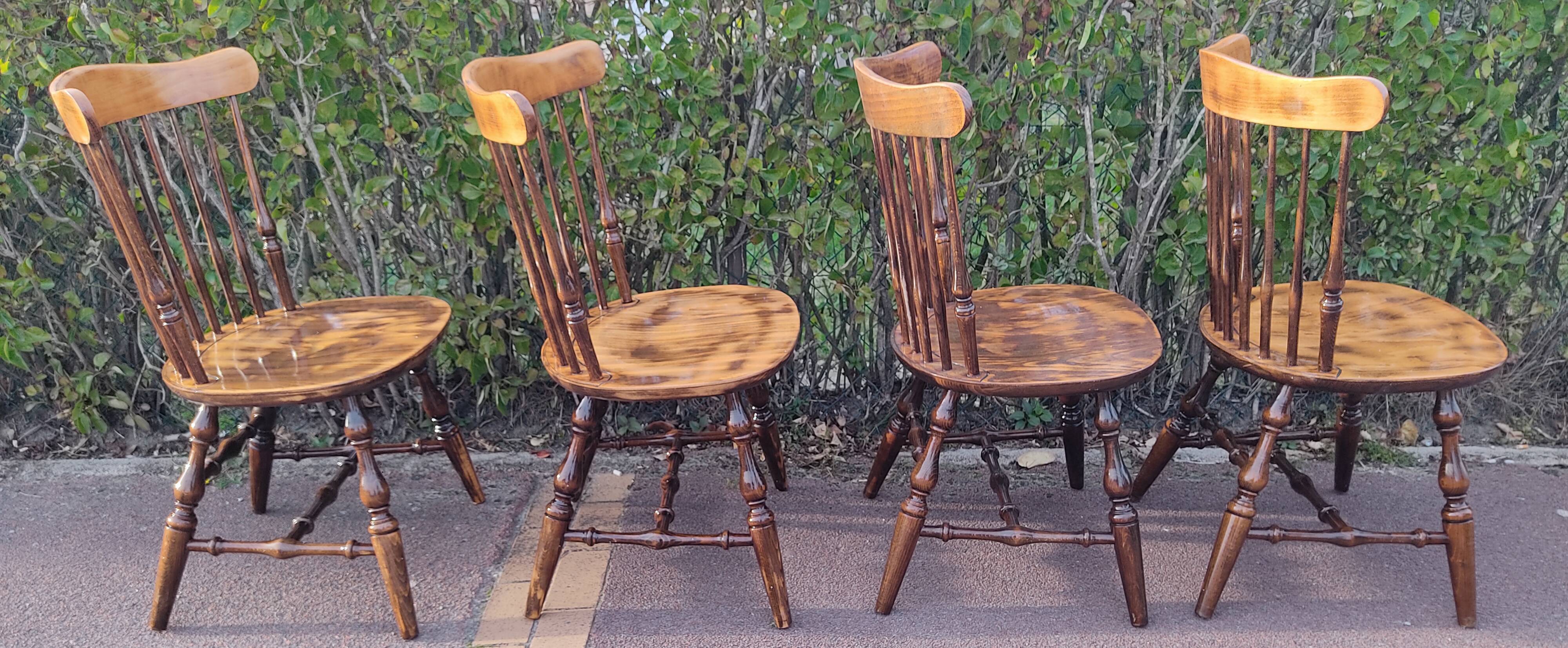 4 vintage bistro chairs