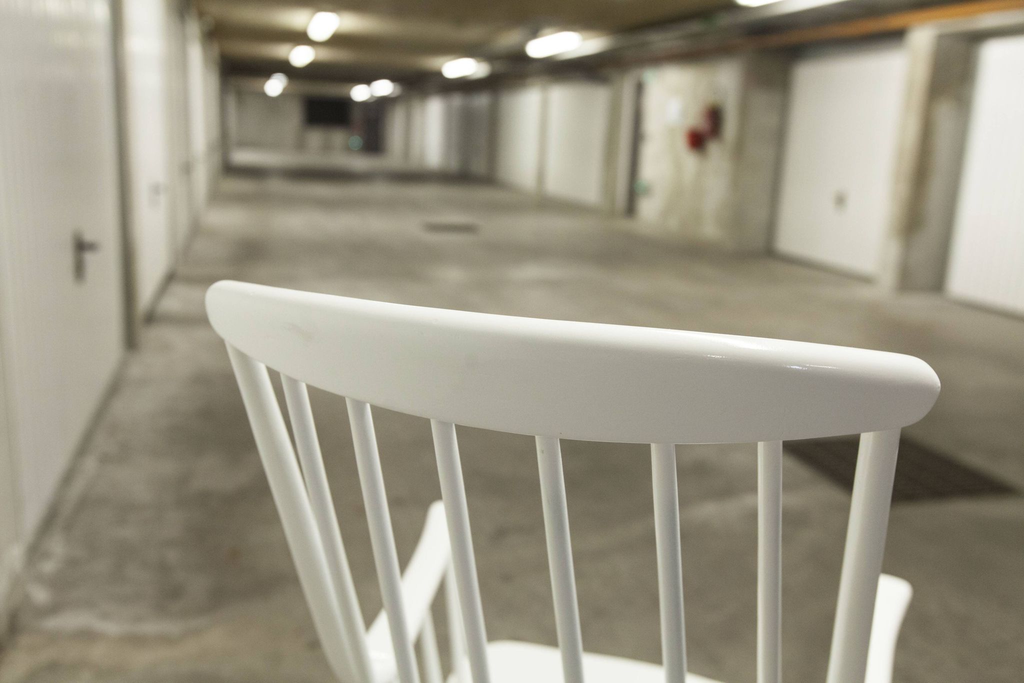 Grandessa rocking chair in white beech by Lena Larsson 1960 for Nesto