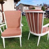 Pair of Baumann Eventail Armchairs - 1980s