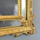 Large giltwood pediment mirror, 19th century