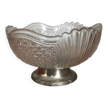 Coupe à fruit sur pied métal