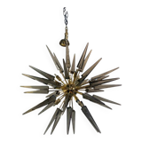 Contemporary Smoked “Spikes” Murano Glass Sputnik Chandelier