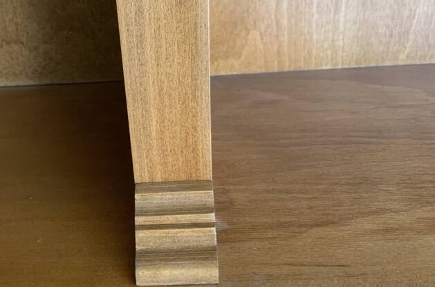 Custom wooden bookshelf