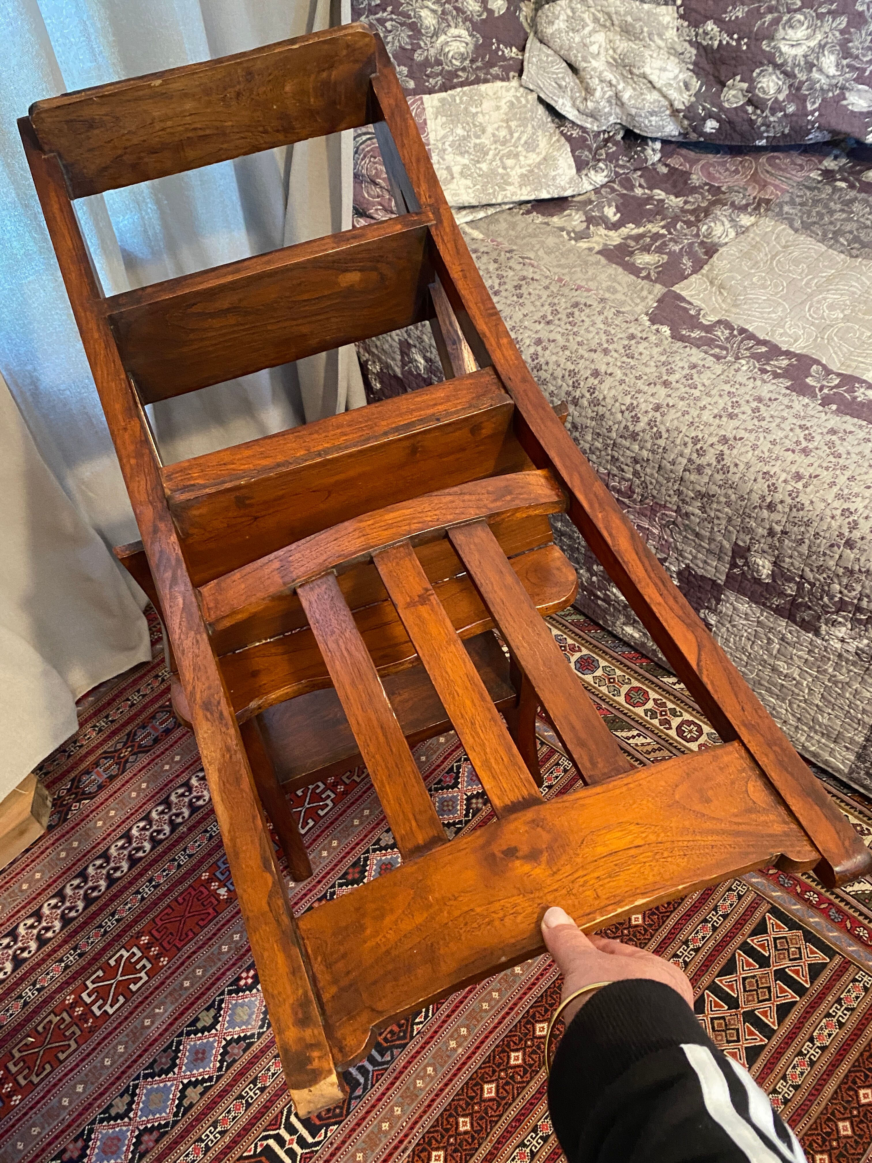Solid wood ladder chair