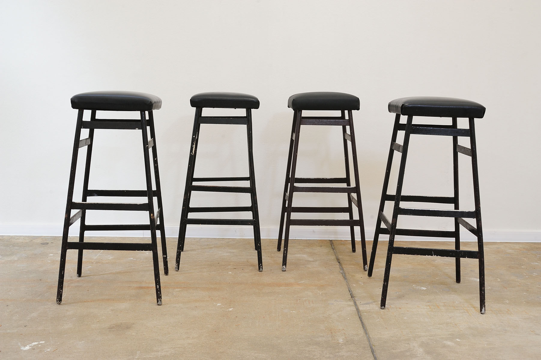 Eastern bloc Bar stools from the 80s, Czechoslovakia, set of 4