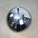 Large Space Age Table Lamp in Chrome, 70s