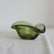 Vintage bubble glass ashtray