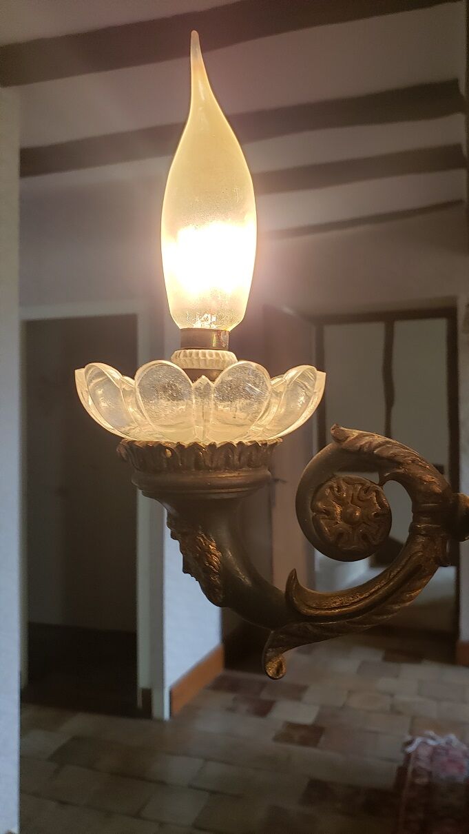 Lustre style empire 6 feux