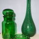Duo de bocaux verts 70's