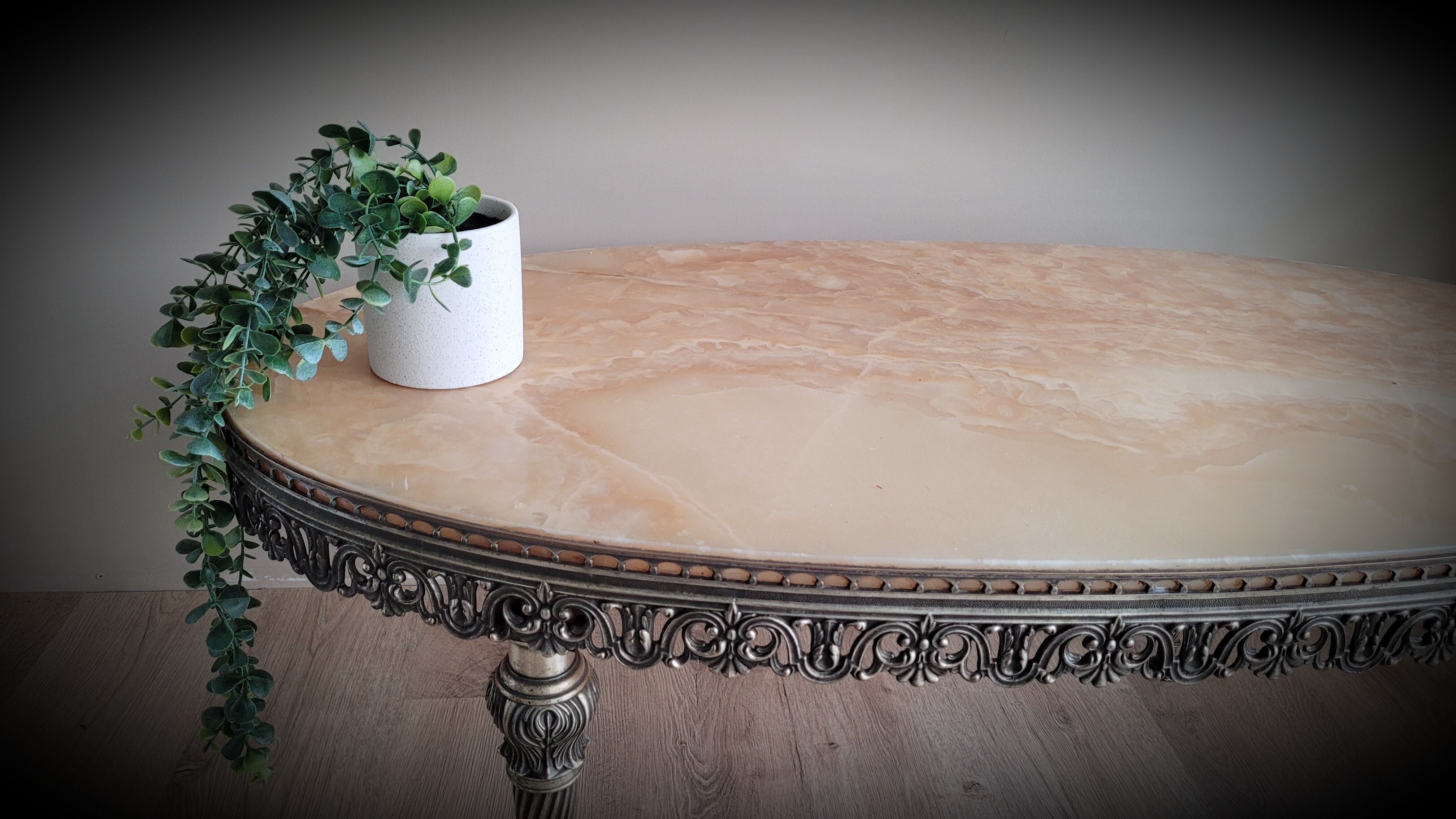 Onyx marble coffee table