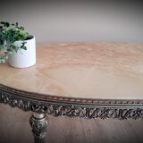Onyx marble coffee table