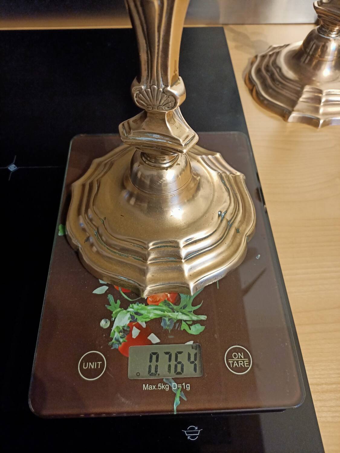 Regency candle holders in gilded bronze