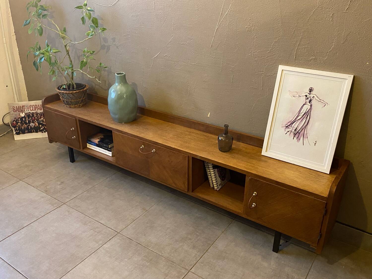 Vintage sideboard from the 60s (shallow)
