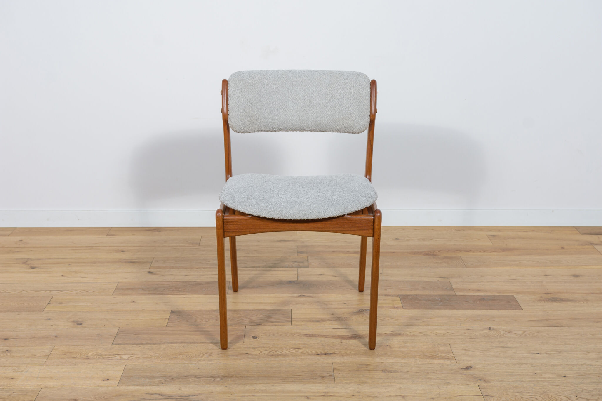 Mid Century Teak Model 42 Dining Chairs by Kai Kristiansen for Schou Andersen, 1960s, Set of 4