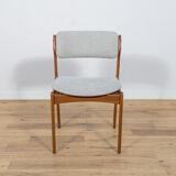 Mid Century Teak Model 42 Dining Chairs by Kai Kristiansen for Schou Andersen, 1960s, Set of 4
