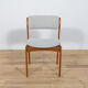 Mid Century Teak Model 42 Dining Chairs by Kai Kristiansen for Schou Andersen, 1960s, Set of 4