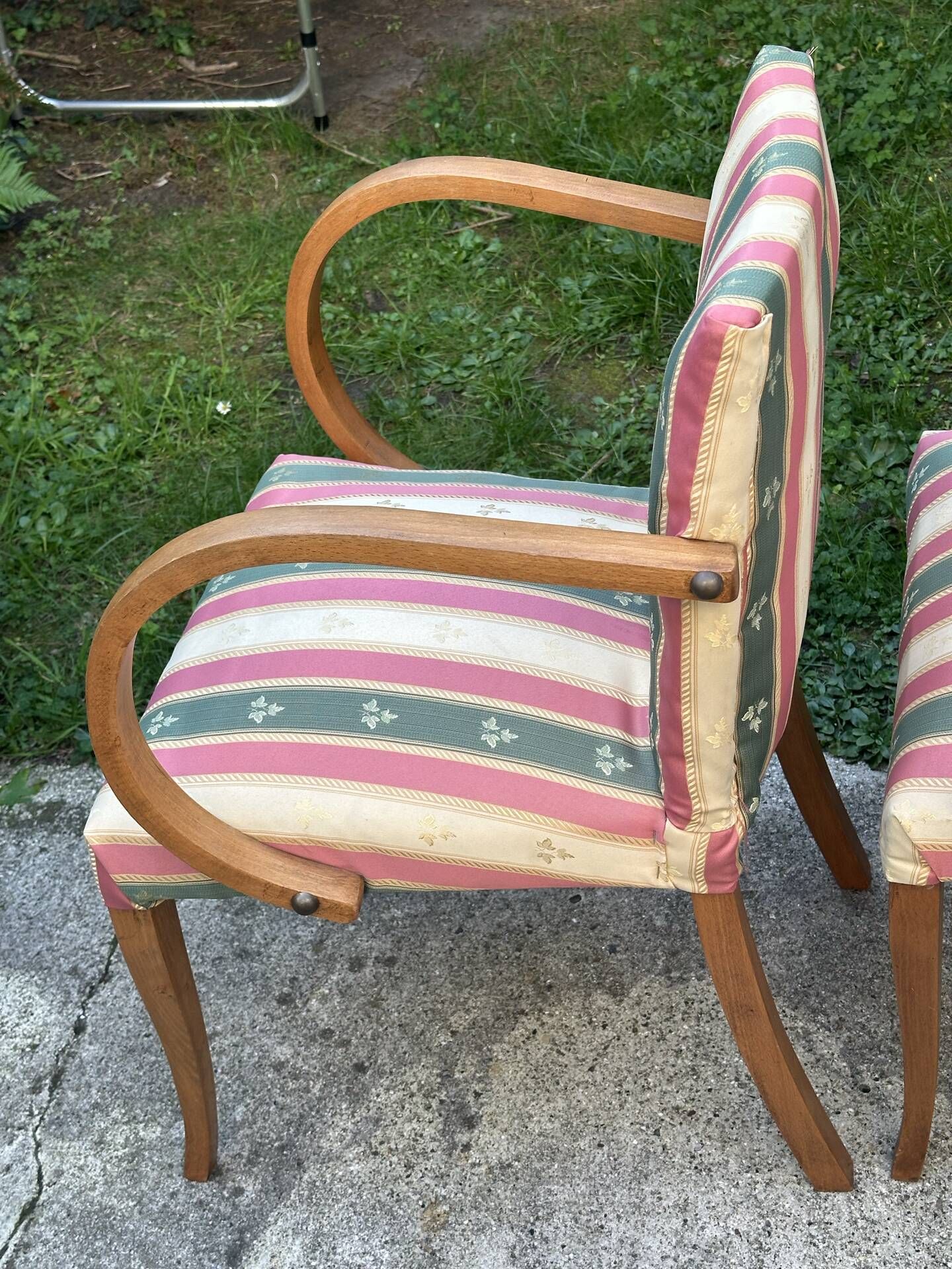 Pair of bridge armchairs from the 1950s – Bent wood