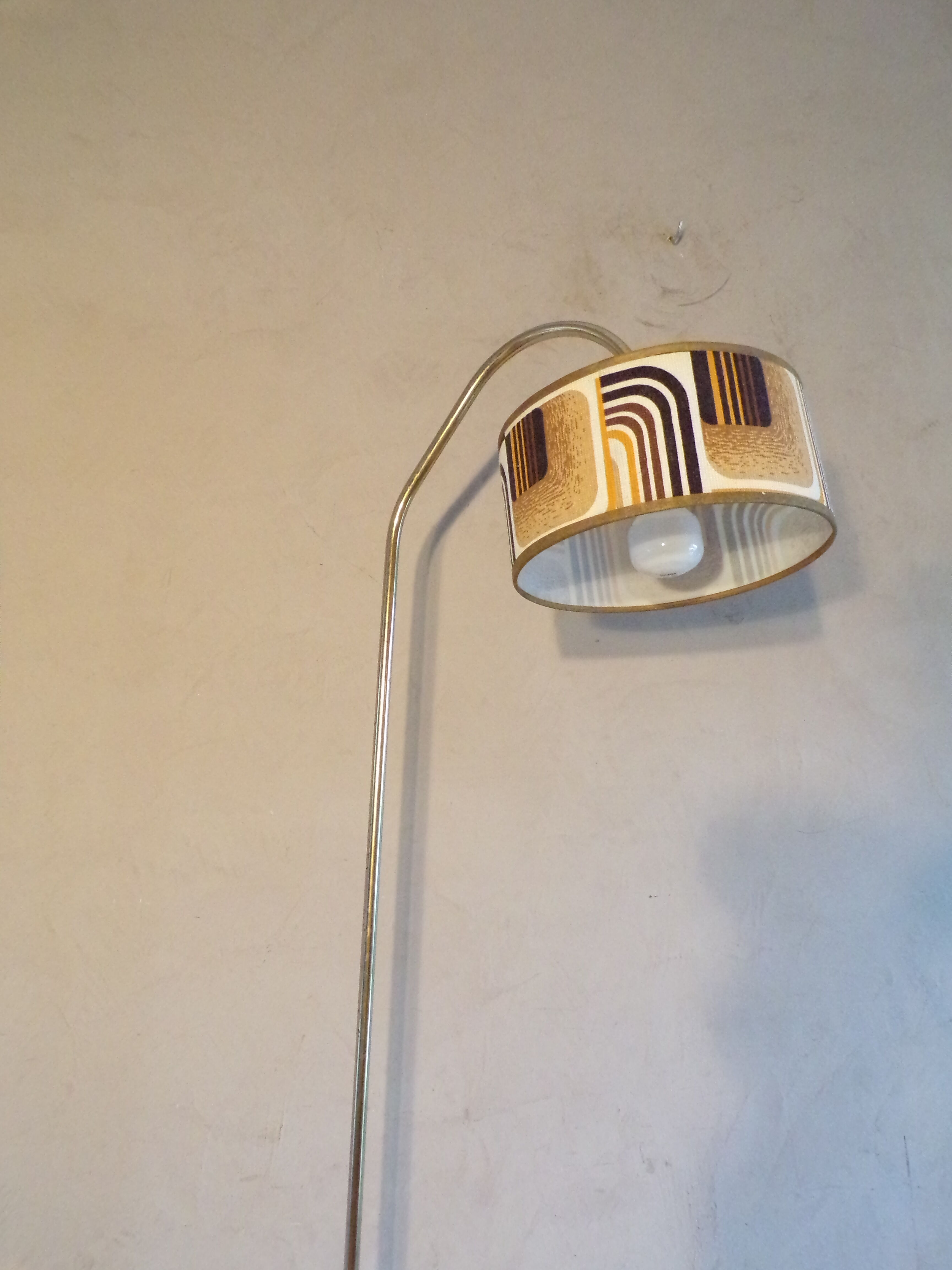 Vintage lamppost with tablet