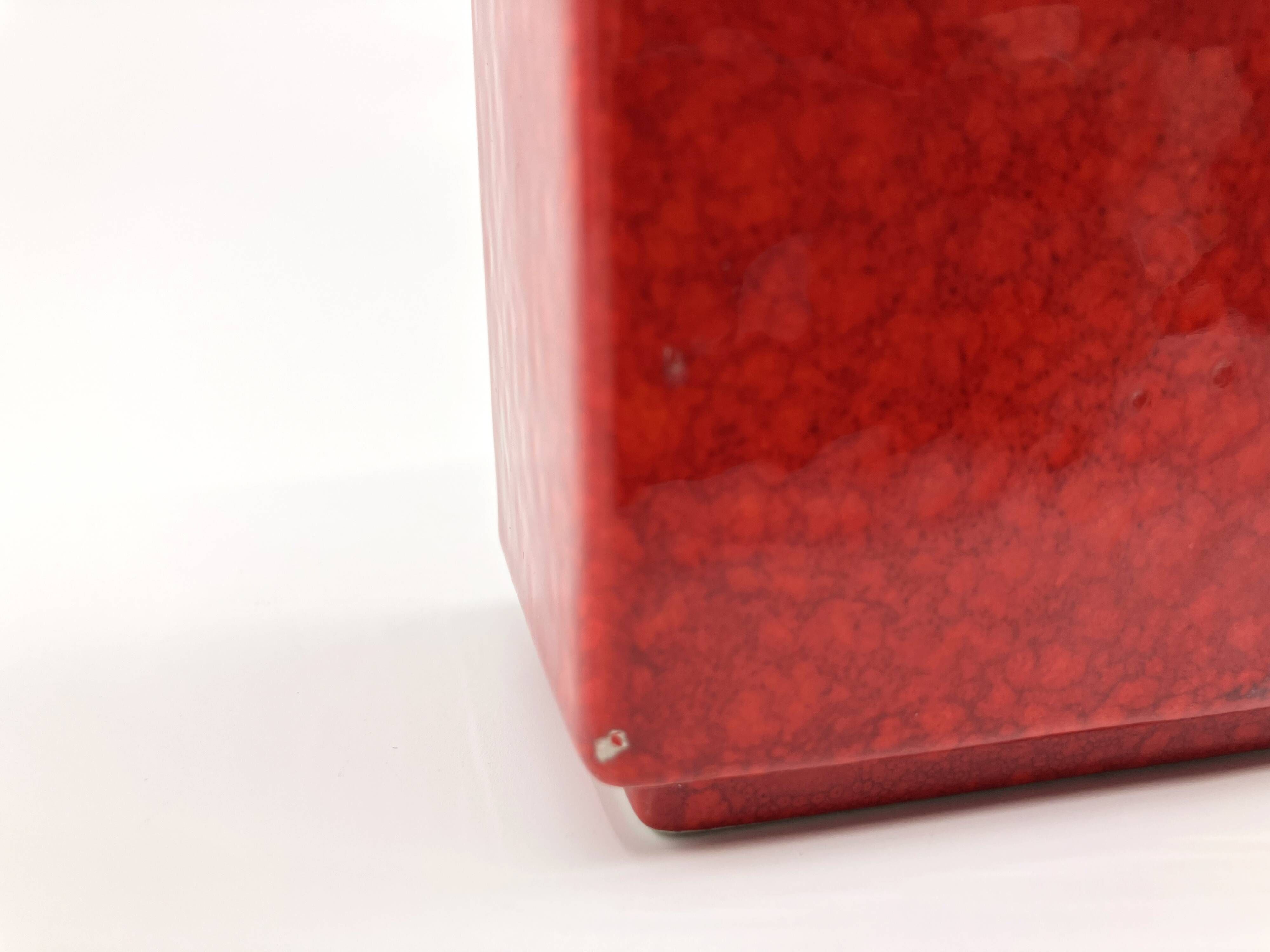 Vase with 2 necks by Roberto Rigon for Bertoncello • Italy • Circa 1970