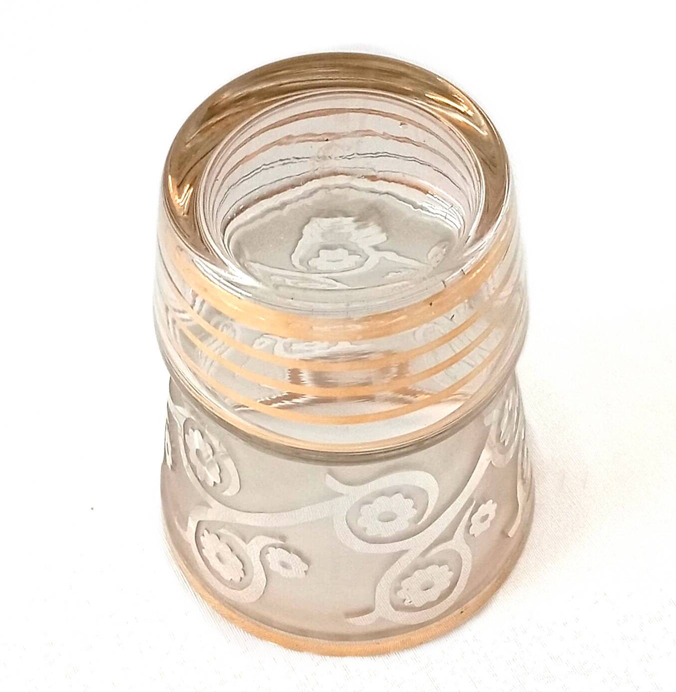 Satin engraved Art Deco vase