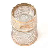 Satin engraved Art Deco vase